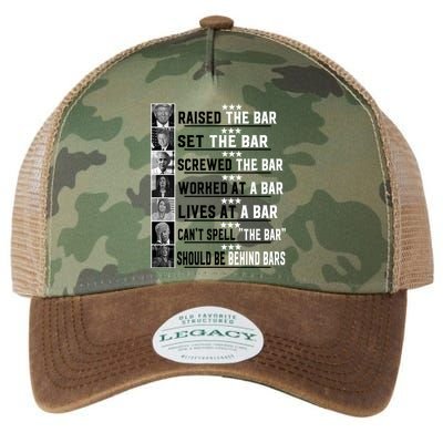 Funny Raised The Bar Donald Trump Legacy Tie Dye Trucker Hat