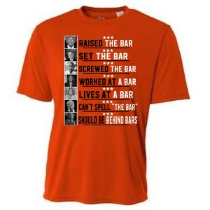 Funny Raised The Bar Donald Trump Cooling Performance Crew T-Shirt