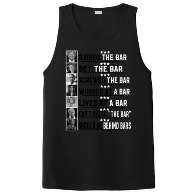 Funny Raised The Bar Donald Trump PosiCharge Competitor Tank