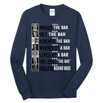 Funny Raised The Bar Donald Trump Tall Long Sleeve T-Shirt