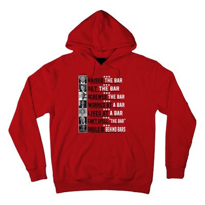 Funny Raised The Bar Donald Trump Hoodie