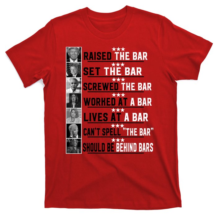 Funny Raised The Bar Donald Trump T-Shirt