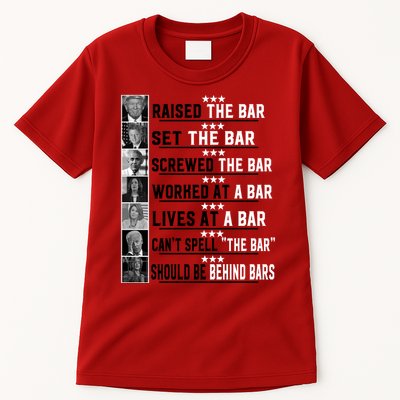 Funny Raised The Bar Donald Trump Tall T-Shirt