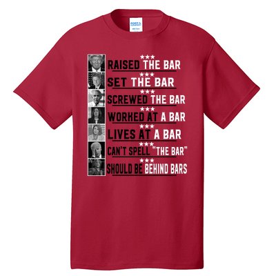 Funny Raised The Bar Donald Trump Tall T-Shirt