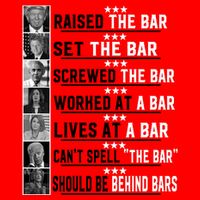 Funny Raised The Bar Donald Trump Button