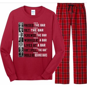 Funny Raised The Bar Donald Trump Long Sleeve Pajama Set