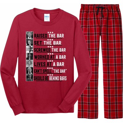 Funny Raised The Bar Donald Trump Long Sleeve Pajama Set