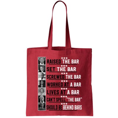 Funny Raised The Bar Donald Trump Bag