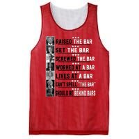 Funny Raised The Bar Donald Trump Mesh Reversible Basketball Jersey Tank