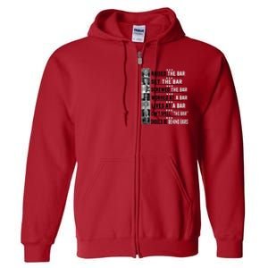 Funny Raised The Bar Donald Trump Full Zip Hoodie