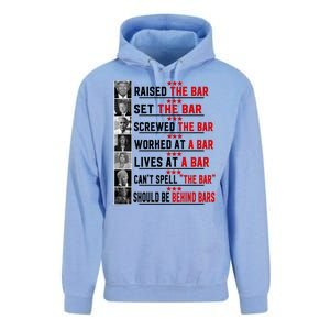 Funny Raised The Bar Donald Trump Unisex Surf Hoodie