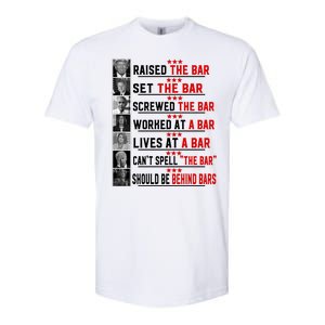 Funny Raised The Bar Donald Trump Softstyle CVC T-Shirt