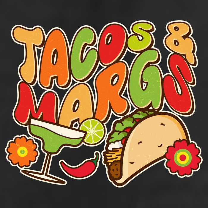Funny Retro Taco And Margs Margaritas Garment-Dyed Heavyweight T-Shirt
