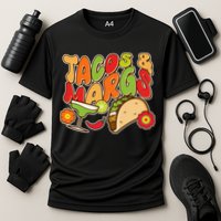 Funny Retro Taco And Margs Margaritas Performance Shirt
