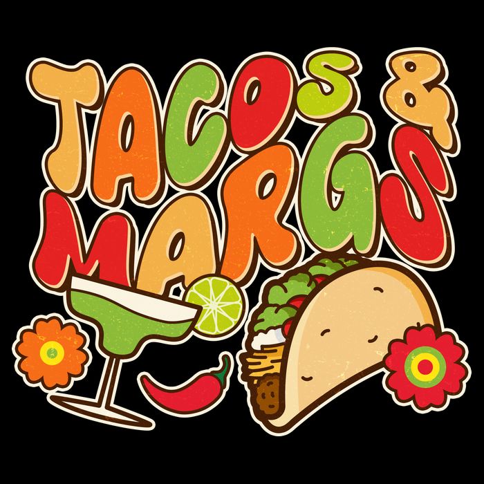 Funny Retro Taco And Margs Margaritas Performance Shirt