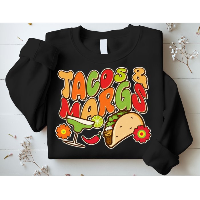 Funny Retro Taco And Margs Margaritas Sweatshirt