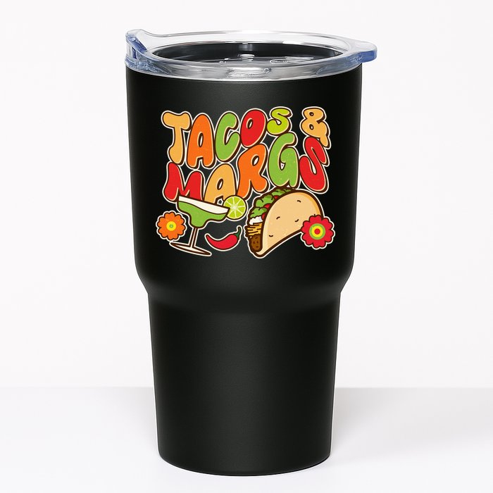 Funny Retro Taco And Margs Margaritas Tumbler