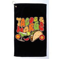 Funny Retro Taco And Margs Margaritas Golf Towel