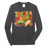 Funny Retro Taco And Margs Margaritas Long Sleeve Shirt