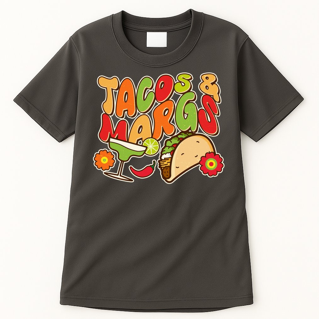 Funny Retro Taco And Margs Margaritas Tall T-Shirt