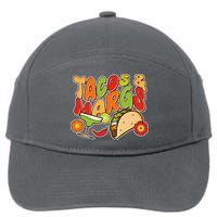 Funny Retro Taco And Margs Margaritas 7-Panel Snapback Hat