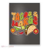 Funny Retro Taco And Margs Margaritas Poster