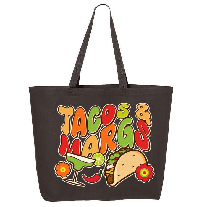 Funny Retro Taco And Margs Margaritas 25L Jumbo Tote