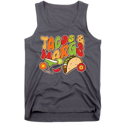 Funny Retro Taco And Margs Margaritas Tank Top