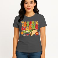 Funny Retro Taco And Margs Margaritas Womens T-Shirt