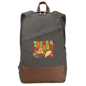 Funny Retro Taco And Margs Margaritas Cotton Canvas Backpack