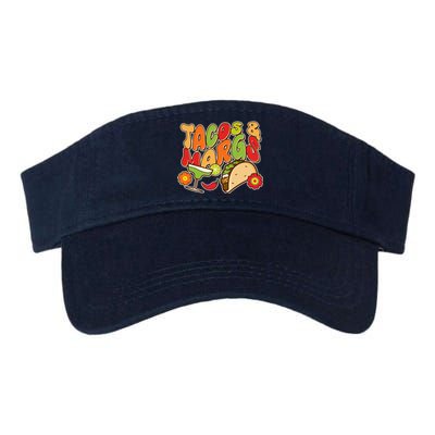 Funny Retro Taco And Margs Margaritas Valucap Bio-Washed Visor