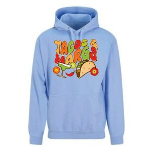 Funny Retro Taco And Margs Margaritas Unisex Surf Hoodie