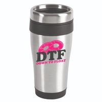 Funny River Tubing Down To Float Summer Float Trip 16oz Travel Tumbler