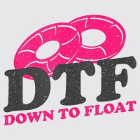 Funny River Tubing Down To Float Summer Float Trip Womens Funnel Neck Pullover Hood