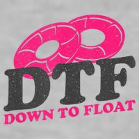Funny River Tubing Down To Float Summer Float Trip Ladies PosiCharge Tri-Blend Wicking Tank