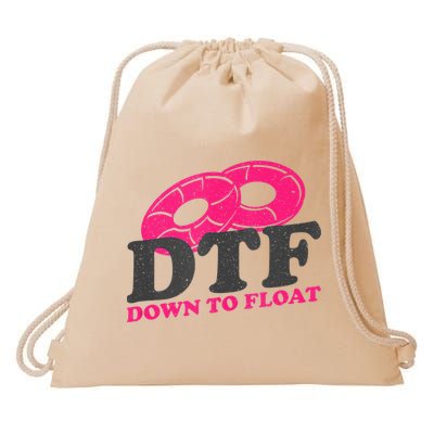 Funny River Tubing Down To Float Summer Float Trip Drawstring Bag