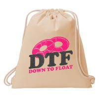 Funny River Tubing Down To Float Summer Float Trip Drawstring Bag
