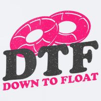Funny River Tubing Down To Float Summer Float Trip Sueded Cloud Jersey T-Shirt