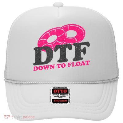 Funny River Tubing Down To Float Summer Float Trip High Crown Mesh Back Trucker Hat