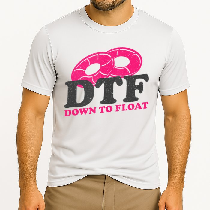 Funny River Tubing Down To Float Summer Float Trip Performance Shirt