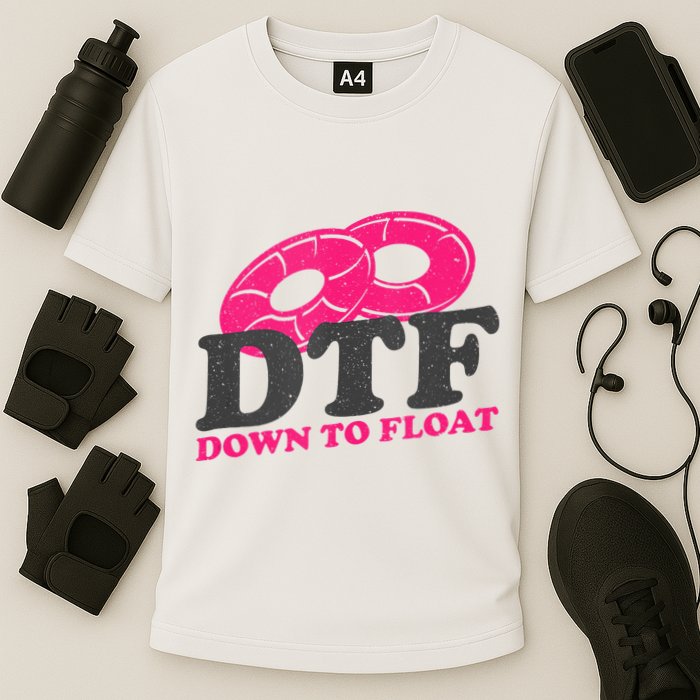 Funny River Tubing Down To Float Summer Float Trip Performance Shirt