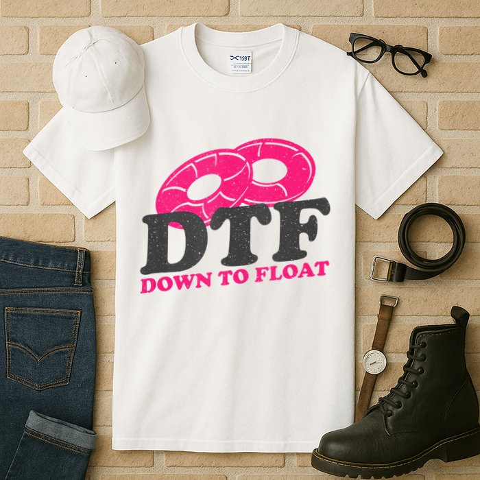 Funny River Tubing Down To Float Summer Float Trip Tall T-Shirt