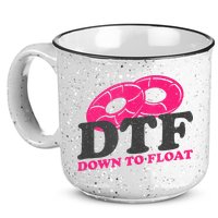 Funny River Tubing Down To Float Summer Float Trip 15oz Campfire Ceramic Mug
