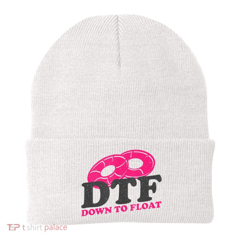 Funny River Tubing Down To Float Summer Float Trip Knit Cap Winter Beanie