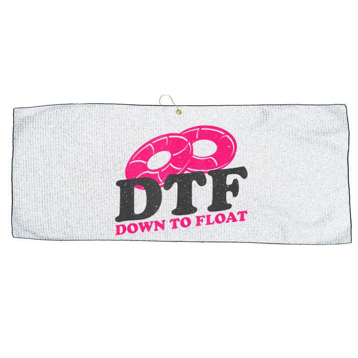 Funny River Tubing Down To Float Summer Float Trip Large Microfiber Waffle Golf Towel