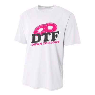 Funny River Tubing Down To Float Summer Float Trip Youth Performance Sprint T-Shirt
