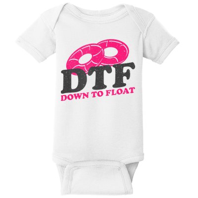 Funny River Tubing Down To Float Summer Float Trip Baby Bodysuit