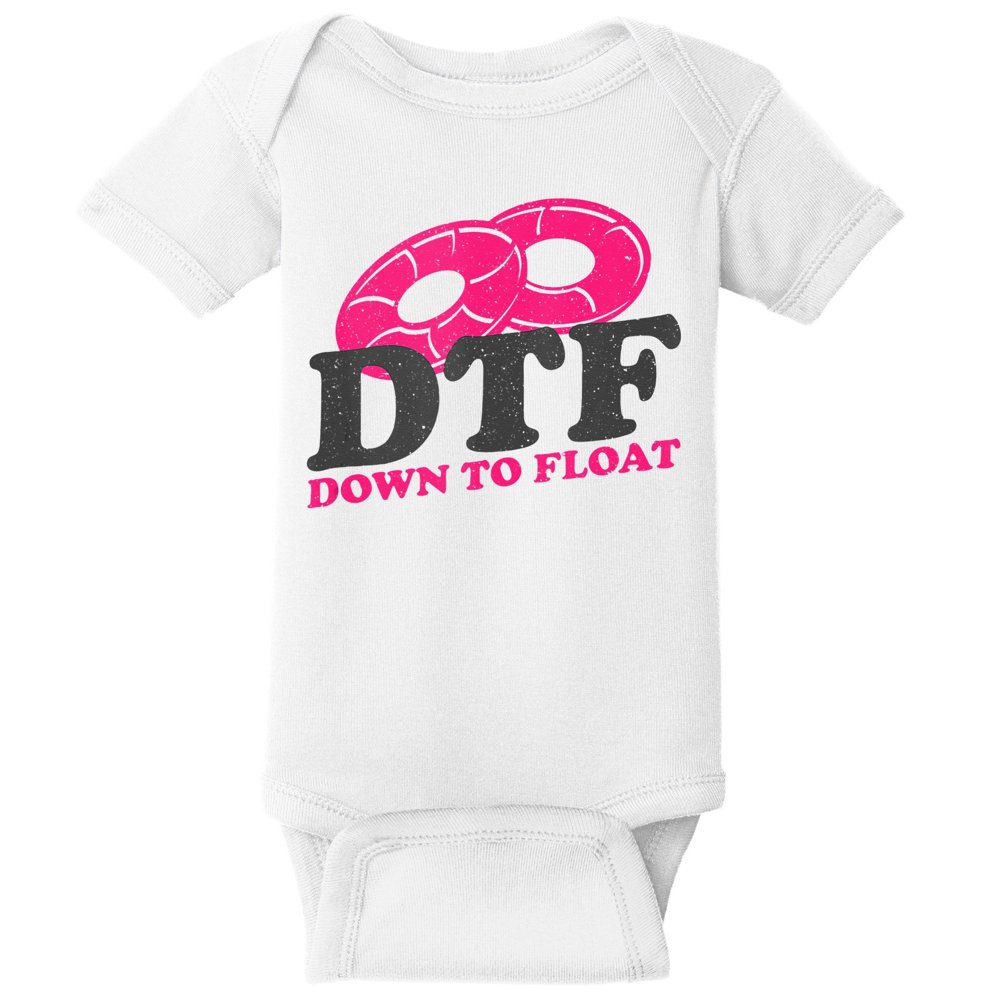 Funny River Tubing Down To Float Summer Float Trip Baby Bodysuit