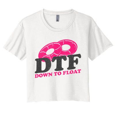 Funny River Tubing Down To Float Summer Float Trip Crop Top