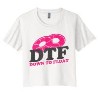 Funny River Tubing Down To Float Summer Float Trip Crop Top